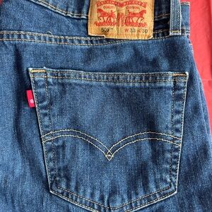 Levi’s 505 Regular Fit Blue Jeans 33x30 Used